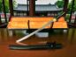 Preview: Musashiichi Wakizashi mit 12-mal gefalteter Damast Klinge Feng Lin Handgeschmiedetes Samurai Schwert