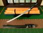 Preview: Snake Wakizashi mit 12-mal gefalteter Damaststahl Klinge, Saja mit Schlangenhaut