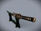 Preview: Dragon Head Wakizashi mit 12-mal gefalteter Klinge Handgeschmiedetes Feng Lin Samurai Schwert