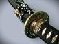 Preview: Dragon Head Tanto mit 12-mal gefalteter Klinge Handgeschmiedetes Feng Lin Samurai Schwert