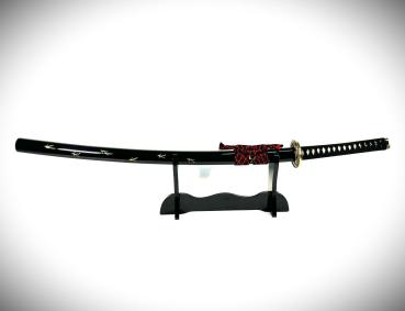 Preview: DRAGON SWORD Katana mit 12-mal gefalteter Damast Stahl Klinge Handgeschmiedetes Samurai Schwert von FENG LIN