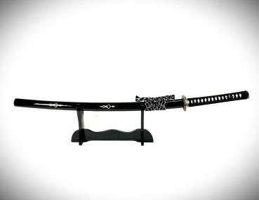 Preview: Bamboo Katana mit 12-mal gefalteter Damast Klinge Handgeschmiedetes Samurai Schwert von Feng Lin