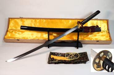 Yamamoto Katana mit 18-mal gefalteter Klinge Feng Lin Handgeschmiedetes Samurai Schwert