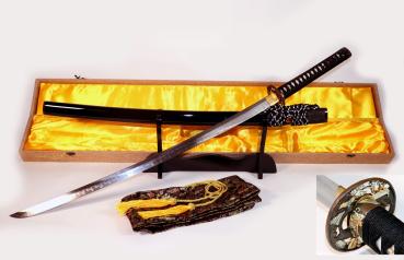 Nakamura Katana mit 18-mal gefalteter Tamahagane Klinge Feng Lin Handgeschmiedetes Samurai Schwert