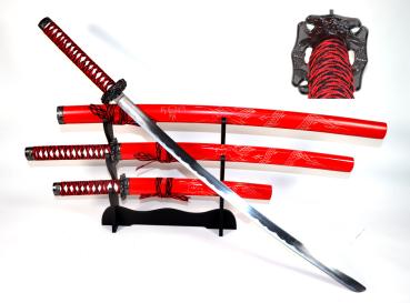 Schwerter-Set 4-teilig (rot)