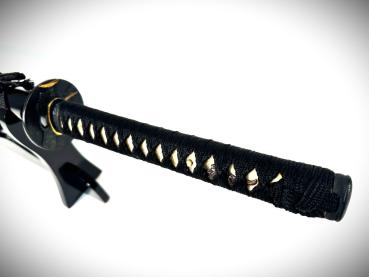 Genji Katana mit 12-mal gefalteter Damast Klinge Feng Lin Handgeschmiedetes Samurai Schwert