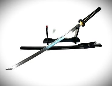 Genji Katana mit 12-mal gefalteter Damast Klinge Feng Lin Handgeschmiedetes Samurai Schwert