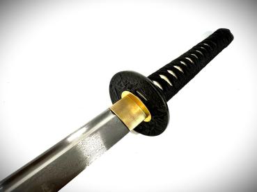 Genji Katana mit 12-mal gefalteter Damast Klinge Feng Lin Handgeschmiedetes Samurai Schwert