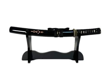 Feng Lin Tanto mit 12-mal gefalteter Damast-Klinge Handgeschmiedetes Samurai Schwert