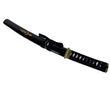 Feng Lin Tanto mit 12-mal gefalteter Damast-Klinge Handgeschmiedetes Samurai Schwert