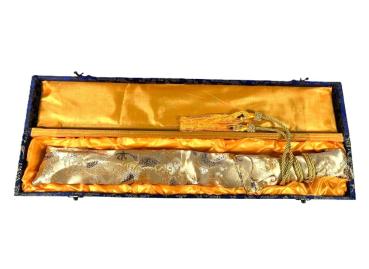 Feng Lin Tanto mit 12-mal gefalteter Damast-Klinge Handgeschmiedetes Samurai Schwert