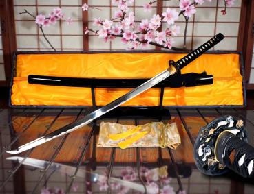 Golden Flower Katana Handgeschmiedetes Samurai Schwert von FENG LIN