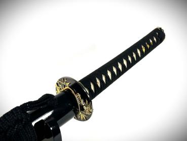 Suzaku Katana mit 12-mal gefalteter Damast Klinge Feng Lin Handgeschmiedetes Samurai Schwert