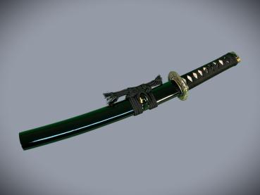 Dragon Tanto mit 12-mal gefalteter Damast-Klinge Feng Lin Handgeschmiedetes Samurai Schwert