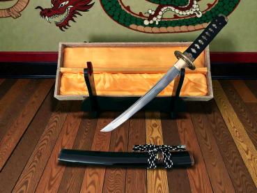 Dragon Head Tanto mit 12-mal gefalteter Klinge Handgeschmiedetes Feng Lin Samurai Schwert