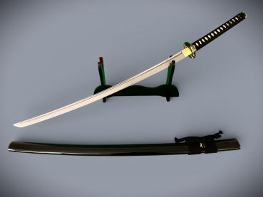 Preview: Suzaku Katana mit 12-mal gefalteter Damast Klinge Feng Lin Handgeschmiedetes Samurai Schwert