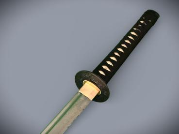 Genji Katana mit 12-mal gefalteter Damast Klinge Feng Lin Handgeschmiedetes Samurai Schwert