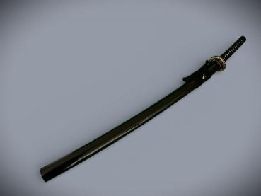 Dragon Katana mit 12-mal gefalteter Damast-Klinge Feng Lin Handgeschmiedetes Samurai Schwert