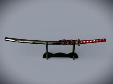 Preview: Blood Dragon Katana mit 12-mal gefalteter Klinge Handgeschmiedetes Feng Lin Samurai Schwert