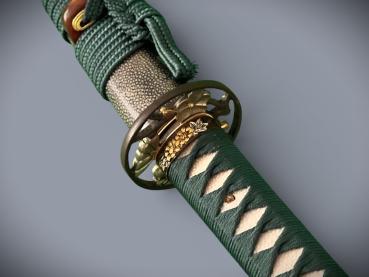 Motohito Katana mit 12-mal gefalteter Klinge Handgeschmiedetes Feng Lin Samurai Schwert