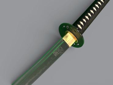 KILL-BILL Samurai Schwert mit 12 -mal gefaltete differenziert gehärteter 1095 Klinge "Hattori Hanzo"