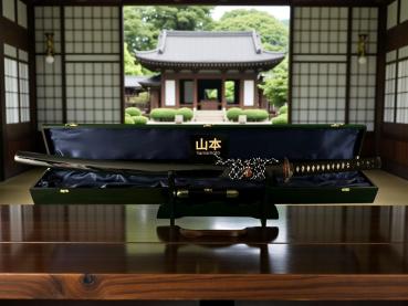 Yamamoto -Yamato no Tsurugi Katana mit 18-mal gefalteter Tamahagane Klinge