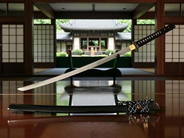 Preview: Yamamoto -Yamato no Tsurugi Katana mit 18-mal gefalteter Tamahagane Klinge