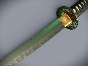 Yamamoto -Yamato no Tsurugi Katana mit 18-mal gefalteter Tamahagane Klinge