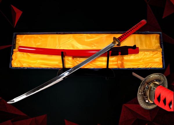 Temmu Katana Handgeschmiedetes Samurai Schwert der Serie FENG LIN