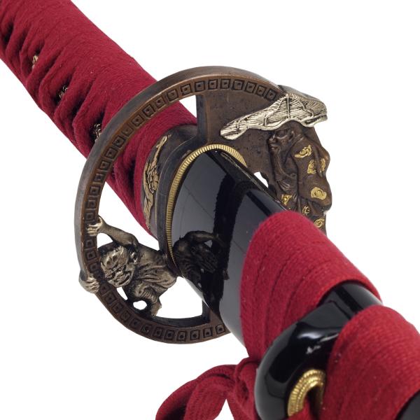 Kappa Damast Katana John Lee Handgeschmiedetes Samurai Schwert