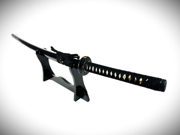 Genji Katana mit 12-mal gefalteter Damast Klinge Feng Lin Handgeschmiedetes Samurai Schwert