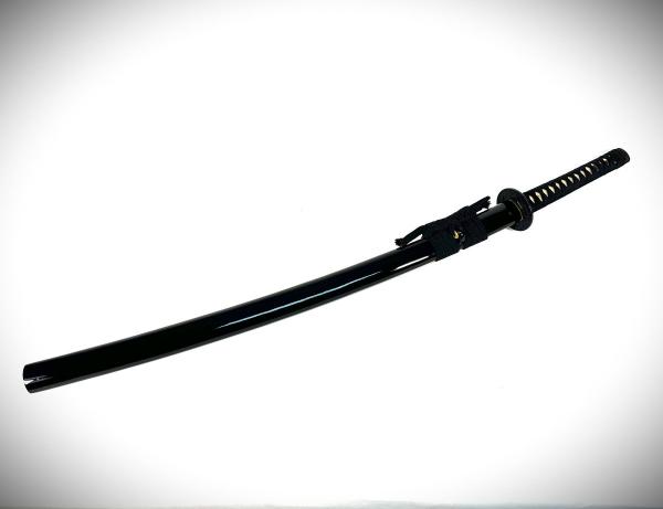 Genji Katana mit 12-mal gefalteter Damast Klinge Feng Lin Handgeschmiedetes Samurai Schwert