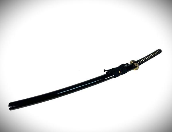 Suzaku Katana mit 12-mal gefalteter Damast Klinge Feng Lin Handgeschmiedetes Samurai Schwert