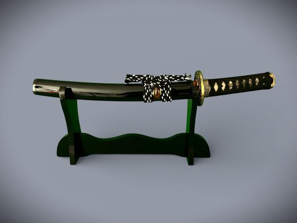 Dragon Head Tanto mit 12-mal gefalteter Klinge Handgeschmiedetes Feng Lin Samurai Schwert