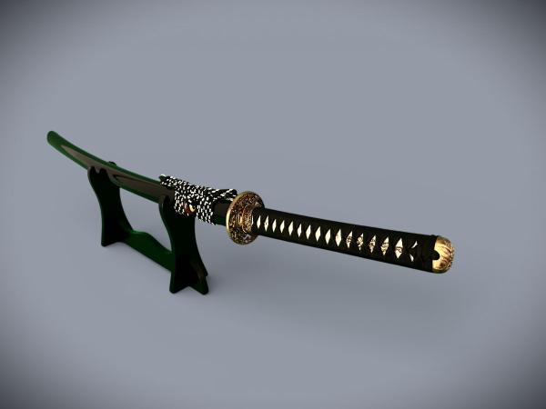 Handgeschmiedetes FENG LIN "DRAGON HEAD" Katana