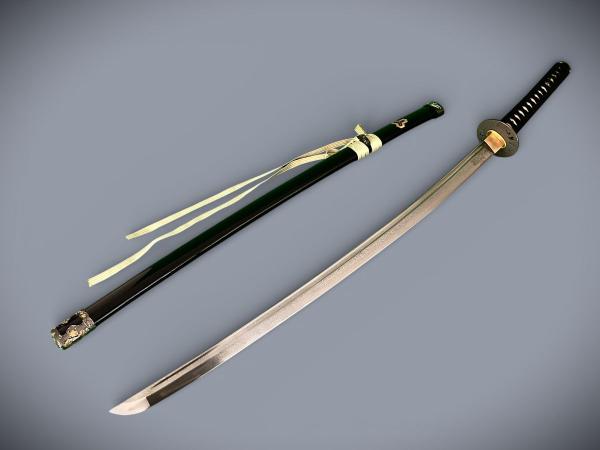 Kill Bill Hattori Hanzo Damast Katana mit 12-mal gefalteter Damast-Klinge Handgeschmiedetes Samurai Schwert