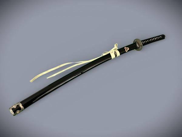 Kill Bill Hattori Hanzo Damast Katana mit 12-mal gefalteter Damast-Klinge Handgeschmiedetes Samurai Schwert