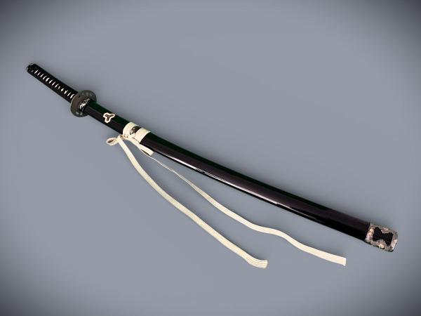 Kill Bill Hattori Hanzo Damast Katana mit 12-mal gefalteter Damast-Klinge Handgeschmiedetes Samurai Schwert