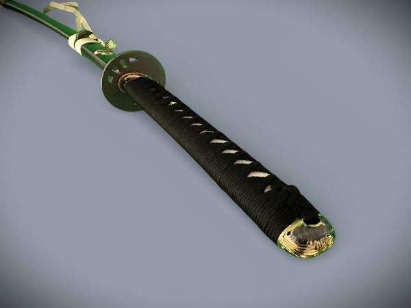 Kill Bill Hattori Hanzo Damast Katana mit 12-mal gefalteter Damast-Klinge Handgeschmiedetes Samurai Schwert