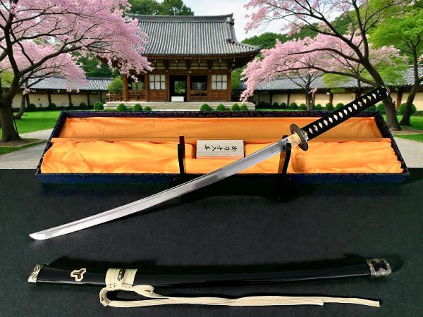 KILL-BILL Samurai Schwert mit 12-mal gefalteter Damaststahl Klinge "Hattori Hanzo"