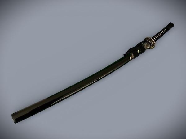 Snake Katana mit 12-mal gefalteter Damast-Klinge Feng Lin Handgeschmiedetes Samurai Schwert