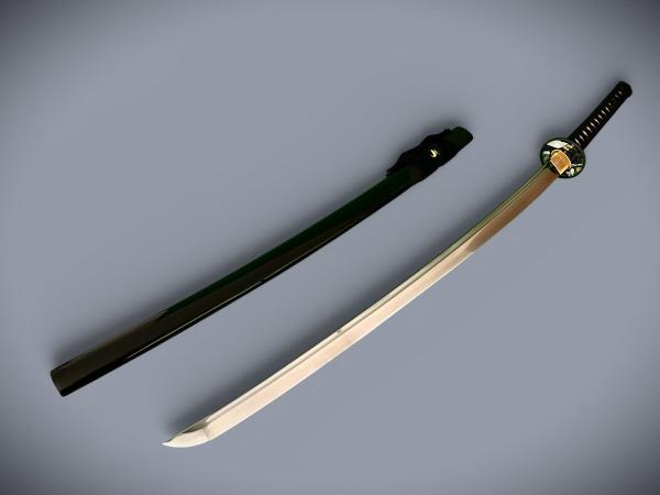 Takahira Katana - Samurai Schwert von FENG Lin aus 1095 Stahl - 12 mal gefaltet