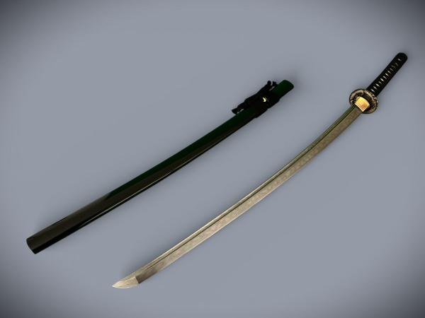 Dragon Katana mit 12-mal gefalteter Damast-Klinge Feng Lin Handgeschmiedetes Samurai Schwert