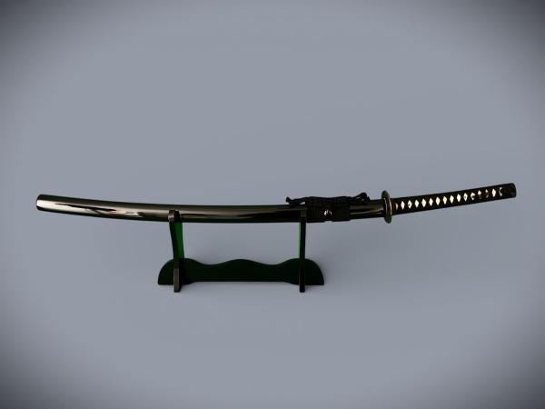 Seinei Katana mit 12-mal gefalteter Damast Stahl Klinge Handgeschmiedetes Samurai Schwert der Serie FENG LIN