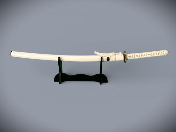 Reikon no Ken Katana mit 12x gefalteter Klinge Feng Lin Handgeschmiedetes Samurai Schwert