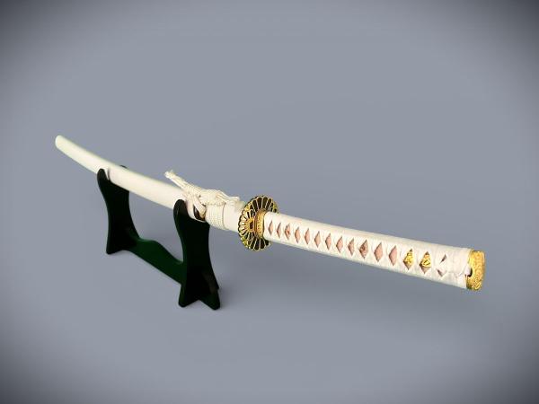 Reikon no Ken Katana mit 12x gefalteter Klinge Feng Lin Handgeschmiedetes Samurai Schwert