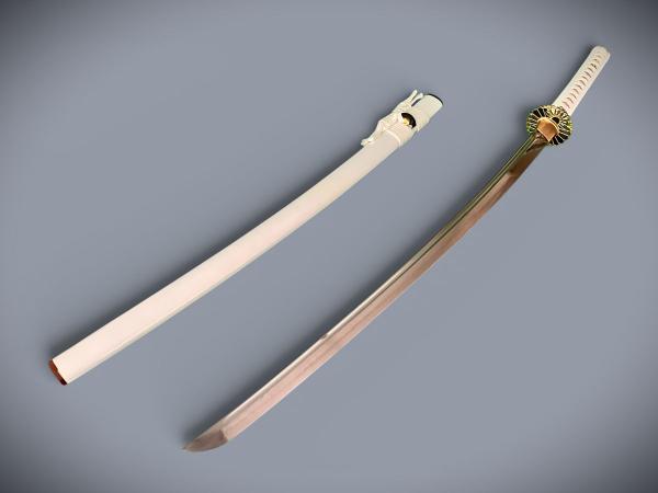 Reikon no Ken Katana mit 12x gefalteter Klinge Feng Lin Handgeschmiedetes Samurai Schwert