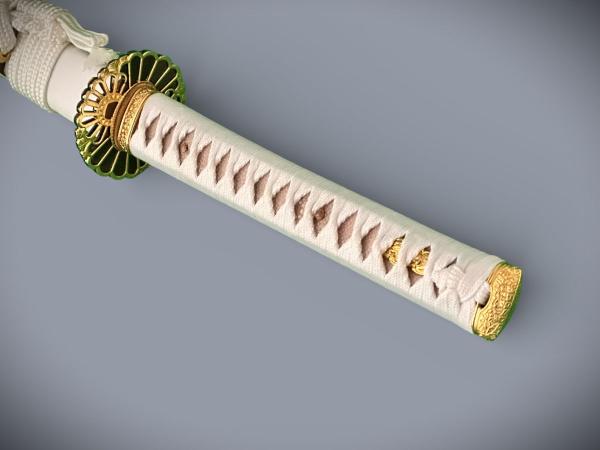 Reikon no Ken Katana mit 12x gefalteter Klinge Feng Lin Handgeschmiedetes Samurai Schwert