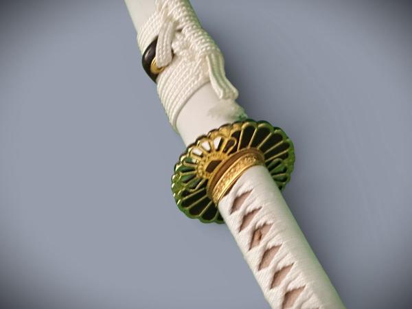 Reikon no Ken Katana mit 12x gefalteter Klinge Feng Lin Handgeschmiedetes Samurai Schwert