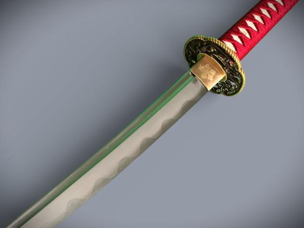 Tamura Katana mit 12-mal gefalteter Klinge Handgeschmiedetes Feng Lin Samurai Schwert